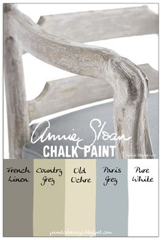 the chair is painted in shades of gray and white, with different colors to choose from