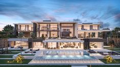 this is an artist's rendering of a luxury home in palm beach, florida