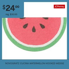 a watermelon shaped rug with the words $ 24 00 reg $ 30 00