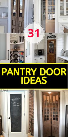 the pantry door ideas are great for small spaces