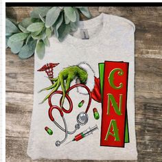 Cute Design ! Custom Made And Will Ship Within A Few Days! On Gildan Unisex Short Sleeve Check Out My Page For More Designs Gardening Shirts Funny, Bleach Dye Shirts, Grinch Shirt, Grinch Shirts, Certified Nursing Assistant, White Shirts Women, Nursing Assistant, Gardening Shirts, Dye Shirt