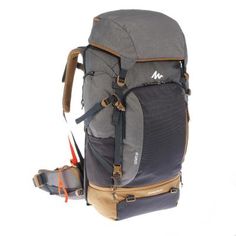 a large backpack with two straps attached to it's back and the front pocket open