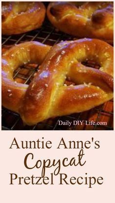 the cover of an adult's copycat pretzel recipe by annie anne