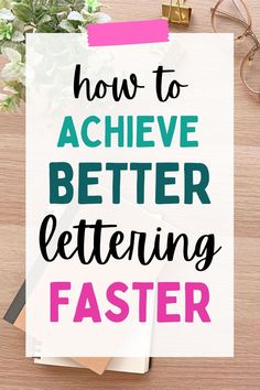 My best tips for how to practice and improve your hand lettering as a beginner so you get good at the art of lettering faster! Lettering styles | lettering tips for beginners | hand lettering inspiration | practice lettering | creative lettering Practice Lettering, Hand Lettering For Beginners, Faux Calligraphy, Hand Drawn Lettering