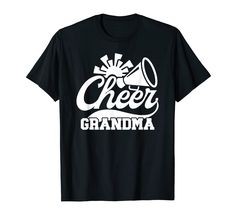 PRICES MAY VARY. Perfect idea on Mother's Day for a cheerleader grandma or a cheerleading grandmother, whose grandson or granddaughter is a cheerleader. Great for a proud cheerleading grandma, a cheer grandmother, or a grandma of a cheerleader. Cute for a cheer grandma, who is a huge cheerleading fan. Lightweight, Classic fit, Double-needle sleeve and bottom hem Cheer Grandparents Shirts, Cheerleader Shirt Ideas, Grandparents Shirts, Cheer Grandma, Grandparents Shirt, Shirt Ideas, Cheerleading, Branded T Shirts, Mother's Day