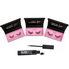 Lust, Love, Lasvish, Lush, and Luxe, Our Magnetic Lash Kit Is One Of Kind And Beautiful Baby! You'll Also Save A TON Of Cash :) Get Over 30 Uses With NO GLUE! Lash Bundles, Subtle Cat Eye, Wispy Lashes