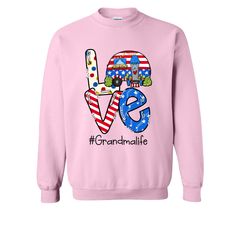 Love Grandma Life Camping 4th Of July, Custom Grandma, Gift For Grandma TH SweatshirtCute and Creative Designs: Exquisite and lovely patterns, special elements make the perfect designs. The people who wear them will be proud. At the same time, they also show the love for family. Suitable for many occasions such as Christmas, Father's Day, Mother's Day, birthday This classic crew-neck sweatshirt is an essential basic item for anyone’s wardrobe. The ribbed cuffs on the sleeves and waist are reinfo Custom Embroidered Sweatshirt, Gift For Grandma, Grandma Gift, Embroidered Sweatshirt, Cozy Fits, Embroidered Sweatshirts, Carolina Blue, Creative Designs, Grandma Gifts