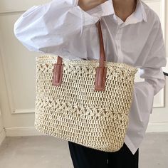 Camilo Women's Large Capacity Straw Woven Handbag | Ultrasellershoes.com – Ultra Seller Shoes Summer Rectangular Bag With Strap, Summer Shoulder Bag With Strap, Summer Bags With Strap For Everyday Use, Summer Travel Bag With Strap, Summer Travel Bags With Strap, Travel Bags For Summer, Casual Spring Bags With Strap, Chic Summer Shoulder Bag With Strap, Casual Beige Bag With Strap