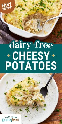 dairy - free cheesy potato casserole is an easy and delicious side dish