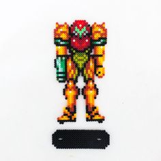 an image of a pixelated robot made out of legos on a white background