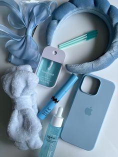 Blue, baby blue, girly Baby Blue Aesthetics, Blue Products Aesthetic, Sky Blue Things Aesthetic, Blue Lifestyle Aesthetic, Blue Wellness Aesthetic, Light Blue Things, Blue Stuff Aesthetic, Blue Aesthetic Self Care, Blue Clean Girl Aesthetic