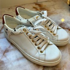 Mcm White Sneakers Size 36 Mcm Shoes, White Sneakers, Womens Shoes Sneakers, Shoes Sneakers, Color White, Size 6, Women Shoes, Sneakers, Women Shopping