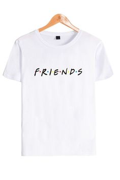 Colorful Letters Print T-shirt Multicolor Crew Neck T-shirt With Logo Print, Casual T-shirt With White Letter Print, Casual White T-shirt With Name Print, Trendy Crew Neck T-shirt With Name Print, Casual Multicolor Logo Print T-shirt, Casual Multicolor T-shirt With Logo Print, Summer T-shirt With Name Print, Relaxed Fit, Summer T-shirt With Name Print In Relaxed Fit, Trendy White T-shirt With Name Print