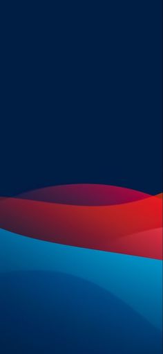 an abstract blue and red wallpaper with wavy lines on the bottom half of it