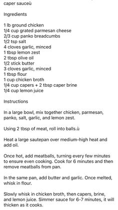 the recipe for chicken parmesan soup is shown in black and white, with instructions to make it