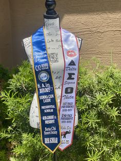 "*This listing is for a Dual Colored Panel Custom Graduation Stole (HBCU Style) ( IE; Right panel 1 color and Left panel a different color). IF you'd like a solid color stole or a two tone trimmed stole then there are separate product links for that in our Etsy shop, just search \"Stole\". Everyone's graduation journey is unique, so graduation is the perfect time to summarize your journey and pay homage to the people, places and things that played an integral part in your journey.  STANDARD LENG Custom Stoles For Graduation, Graduation Stole Ideas, Dental Hygiene Graduation, Stole Ideas, Graduation Cords, Custom Graduation Stole, Grad Caps, Glitter Text, Graduation Stole