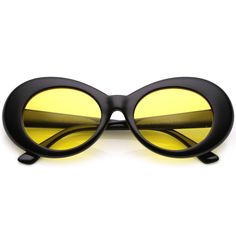 Retro 90's Fashion Oval Round Pantone Lens Sunglasses C441 Rounded Glasses, Sunglasses Oval, Round Lens Sunglasses, Retro Eyewear, Tinted Glasses, Glasses Fit, Oval Glasses, Sunglasses Round, Sunglasses Retro