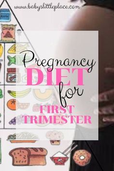 a pregnant woman with her stomach exposed and the words pregancy diet for first trimester