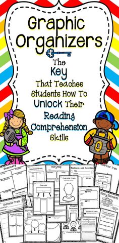 graphic organizer for students to use with their reading and writing skills, including the key words