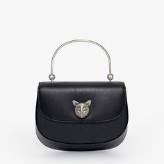 Shape: Half Moon Pattern Type: Solid Occasion: Versatile Main Material: Genuine Leather Lining Material: Polyester Hardness: HARD Exterior: Flap Pocket Decoration: LOCK Closure Type: CAT Magnet Luxury Cat, Evening Purse, Biker Style, Womens Crossbody Bag, Black Cross Body Bag, Leather Material, Shoulder Handbags, Small Bags, Cow Leather