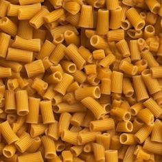 many pieces of pasta are shown together