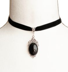 Victorian Style Adjustable Choker For Formal Occasions, Victorian Adjustable Choker For Formal Occasions, Adjustable Victorian Choker For Formal Occasions, Silver Jewelry With Black Ribbon For Parties, Party Jewelry In Silver With Black Ribbon, Elegant Black Pendant Choker, Victorian Style Formal Choker Jewelry, Gothic Adjustable Choker For Formal Occasions, Formal Jewelry With Black Ribbon