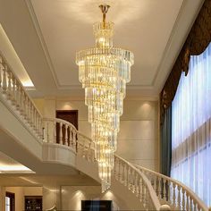 crystal lights for living room Foyer Chandelier, Modern Style Design, Modern Crystal Chandelier, Staircase Chandelier, Luxury Chandelier, Chandelier Lighting Fixtures, Style Loft, Modern Loft, Large Chandeliers