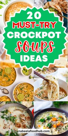 20 must try crockpot soups and sides to make the most delicious meals