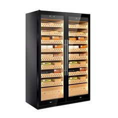 SD 800 Dual Zone Electronic Humidor Carbon Fiber Humidor Cabinet, Humidor, Cedar Wood, Wood Shelves, Game Changer, My Collection, Cigars, Carbon Fiber, Elegant Design