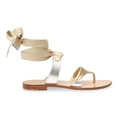 10mm Italian Made Flat Grear Sandal in Gold Calf Grecian Sandals, Arielle Charnas, Breezy Outfit, Sarah Flint, Virtual Fashion, High Quality Shoes, Lace Up Sandals, Designer Sandals, Luxury Shoes