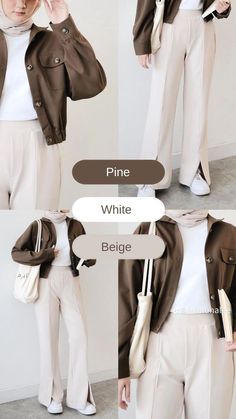 College Ootd, Smart Casual Women Outfits, Simple Casual Outfits, Mode Hijabi, Simple Style Outfits