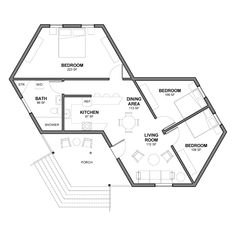 the floor plan for an apartment