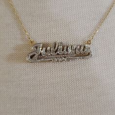 Beautiful 3d Two Tone Gold Name Necklace "Juliana" See Pictures For Measurements. Gold Name Necklace, See Pictures, Name Necklace, See Picture, Womens Jewelry Necklace, Silver Gold, Two Tone, Jewelry Necklaces, Women Jewelry