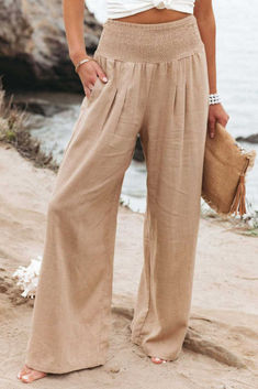 Flowy Wide Leg Pants, Get Up, Leg Pants, Wide Leg Pants, Smocking, Wide Leg, My Style, Pants, Quick Saves