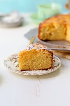 a piece of cake sitting on top of a plate