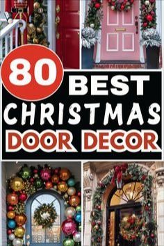 the cover of the book's best christmas door decor