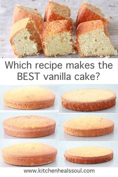 how to make the best vanilla cake with pictures and instructions for it's filling