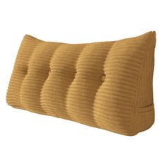 an image of a pillow that is made out of brown corded material on a white background