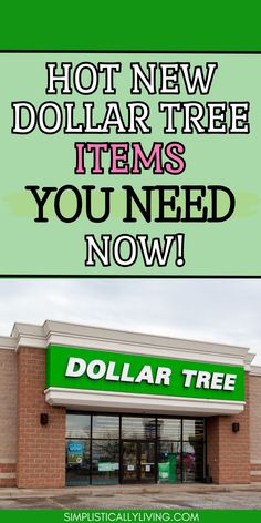 a dollar tree store with the words, hot new dollar tree items you need now