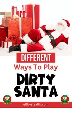 Different ways to play Dirty Santa - by Elf By Stealth. Dirty Santa Game, Dirty Santa Gift Exchange, Christmas Party Inspiration, Gift Exchange Party, Holiday Gift Exchange, Adult Christmas Party