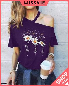 Cut Out Short Sleeve Print T-shirt Cooler Look, Shirt Sale, Wholesale Clothing, Shirt Online, Fashion Prints, Print T Shirt, Colorful Shirts, Off Shoulder