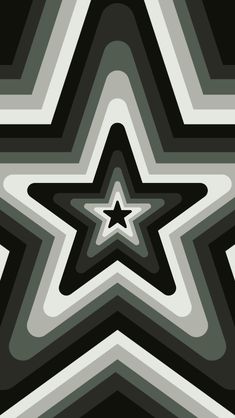 an abstract black and white background with stars in the center, as well as stripes