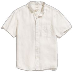 White Relaxed Fit Linen Short Sleeve Shirt, White Relaxed Linen Short Sleeve Shirt, Relaxed Fit Linen Short Sleeve Shirt For Casual Gatherings, Classic Linen Short Sleeve Shirt For Everyday, Everyday Linen Short Sleeve Shirt, Everyday Short Sleeve Linen Shirt, Classic White Linen Short Sleeve Shirt, Classic Unstructured Short Sleeve Linen Shirt, Billy Reid