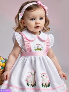 New Baby Dress, Pretty Little Dress, Sewing Baby Clothes, Kids Dress Patterns