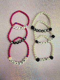 Gidle Bracelet, Kpop Bracelet Ideas, Kpop Bracelet, Pulseras Ideas, Jewelry Kpop, Kawaii Bracelet, Pulseras Kandi, Kpop Earrings, Pop Jewelry