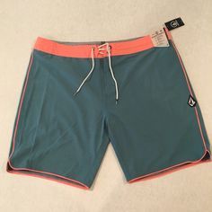 New, Never Been Worn Swim Trunks! Casual Pink Bottoms For Surfing, Sporty Surfing Bottoms For Spring, Spring Surfing Shorts, Pink Casual Surfing Shorts, Beachwear Swim Trunks For Training, Short Length, Blue Short Swim Trunks With Upf 50+, Cheap Swim Trunks With Built-in Shorts For Surfing, Blue Moisture-wicking Sporty Swim Trunks, Blue 4-way Stretch Swim Trunks