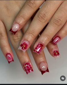 Blooming short nails  Red short nails Square red nails Blooming Gel Square Nails, Red Hawaiian Nails, Short Nail Square, Super Short Square Nails, Short Acrylic Nails Red, Nails Square Red, Red Short Nails Ideas, Small Square Nails, Square Red Nails