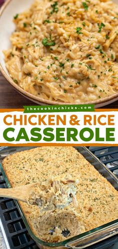 Look no further than the BEST EVER Chicken and Rice Casserole! This easy comfort food will become a staple in your house. What's not to love about a yummy casserole recipe that's creamy and hearty? Best Ever Chicken, Chicken And Rice Casserole, Easy Chicken And Rice, Rice Casserole Recipes, Baked Casserole, Comfort Food Recipes Dinners, Rotisserie Chicken Recipes, Chicken And Rice, Food Dinner