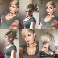 Shaved Side Haircut, Side Haircut, Shaved Bob, Undercut Haircut, Undercut Hairstyles Women, Short Hair Styles Pixie