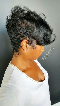 Short Sassy Hair, Sassy Hair, Hair Affair, Short Black Hairstyles, Black Hairstyles, Hair Crush, Relaxed Hair, American Woman, Short Natural Hair Styles